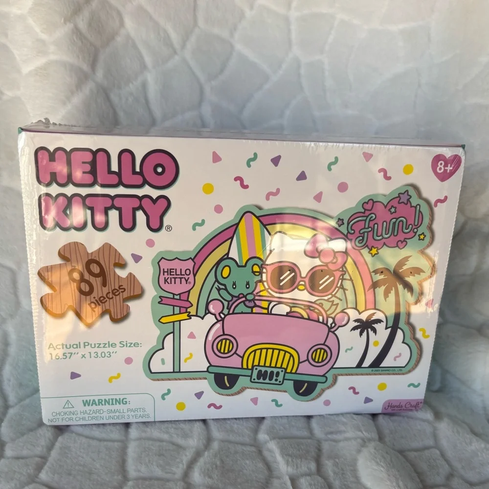 HELLO KITTY: WOODEN JIGSAW PUZZLE - KAWAII